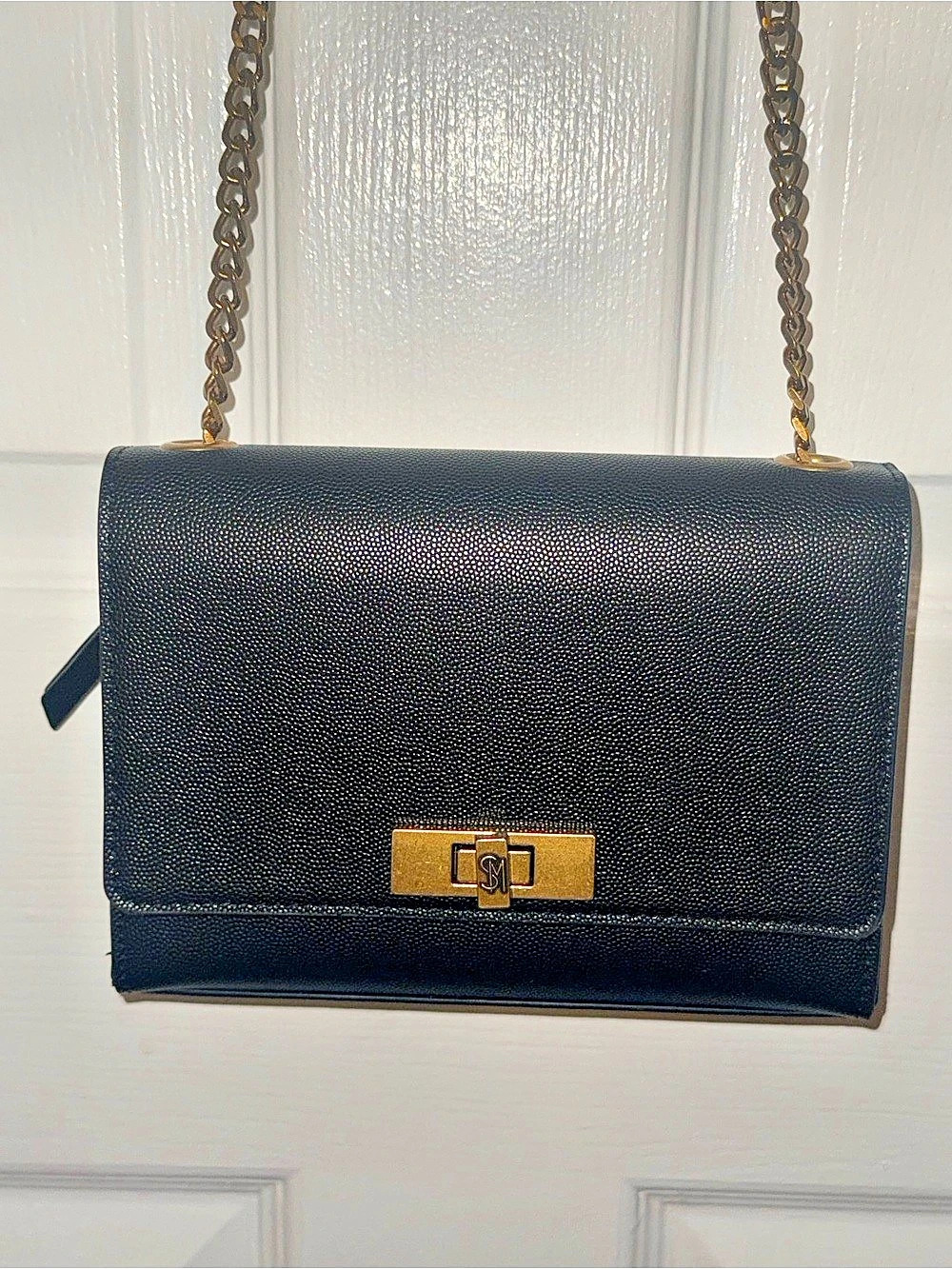 Steve Madden Black Chain Crossbody Bag *** EUC ***